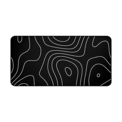Topographic Black Mouse Pad