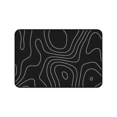 Topographic Black Mouse Pad