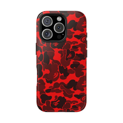 Bape Red Camo Case