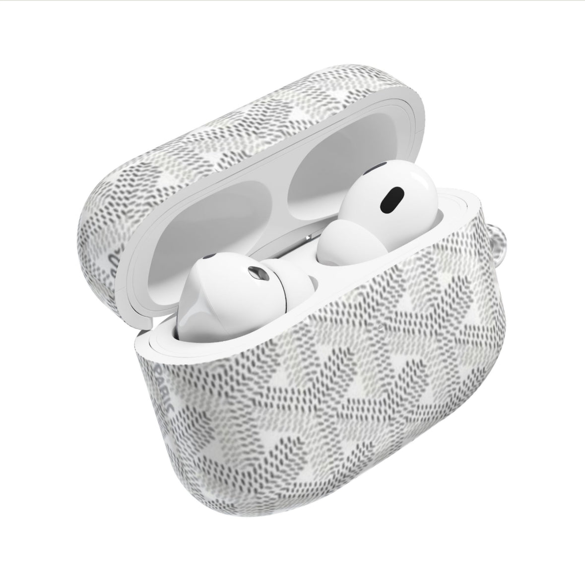 Goyard White Airpod Case