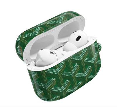 Goyard Green AirPod Case