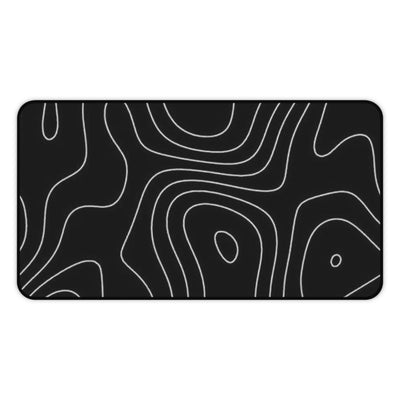 Topographic Black Mouse Pad