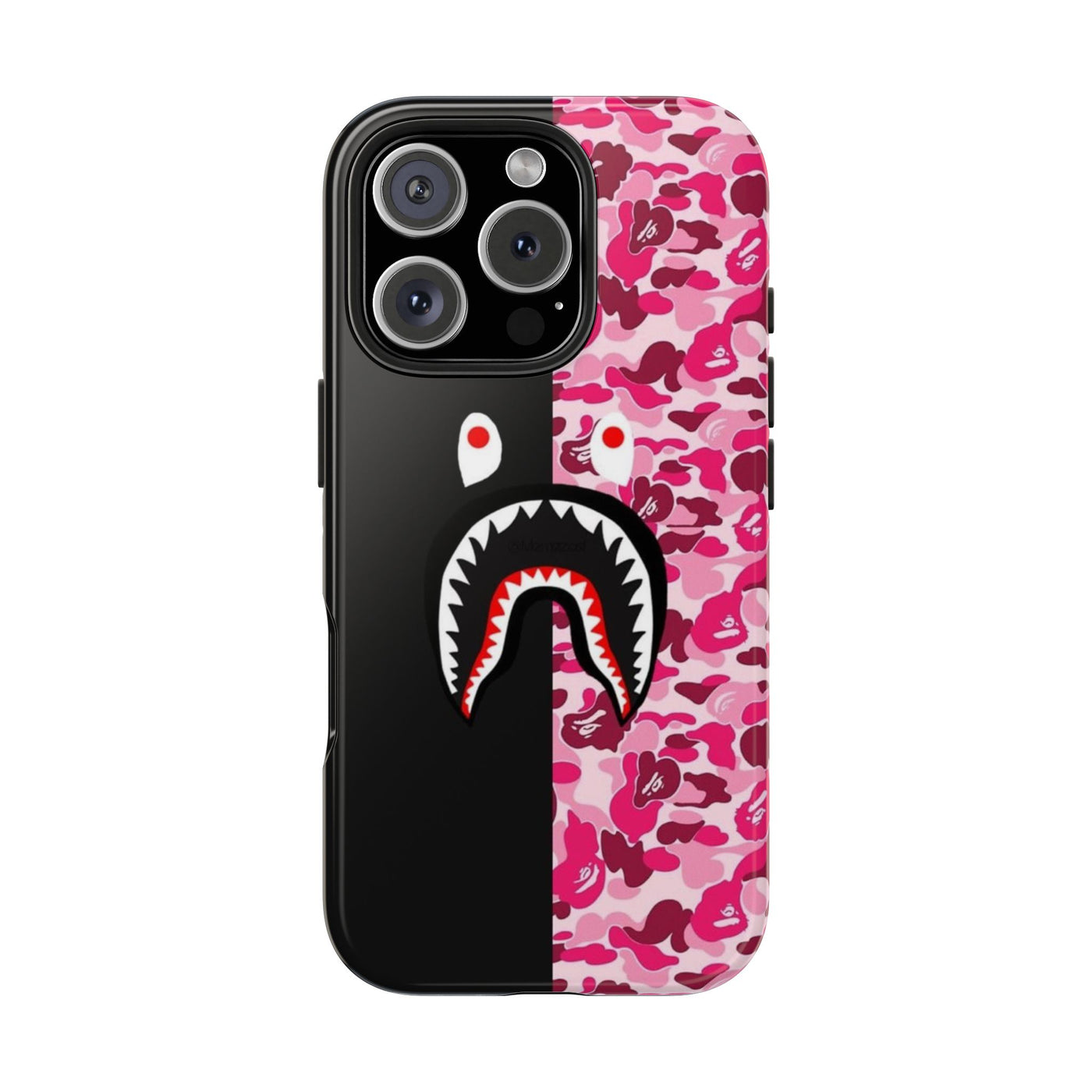 Bape Black & Pink Sharkface Case